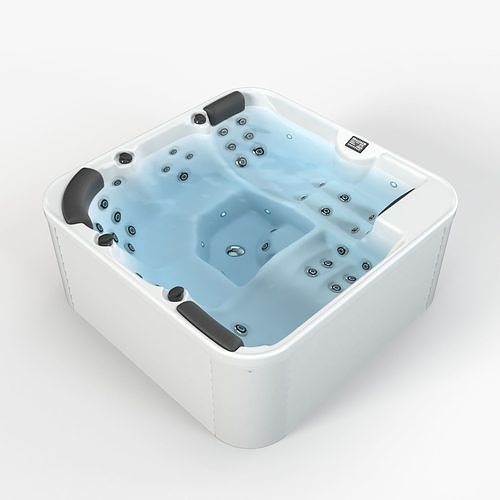 Hot Tub with 4K PBR Textures Low-poly 3D model
