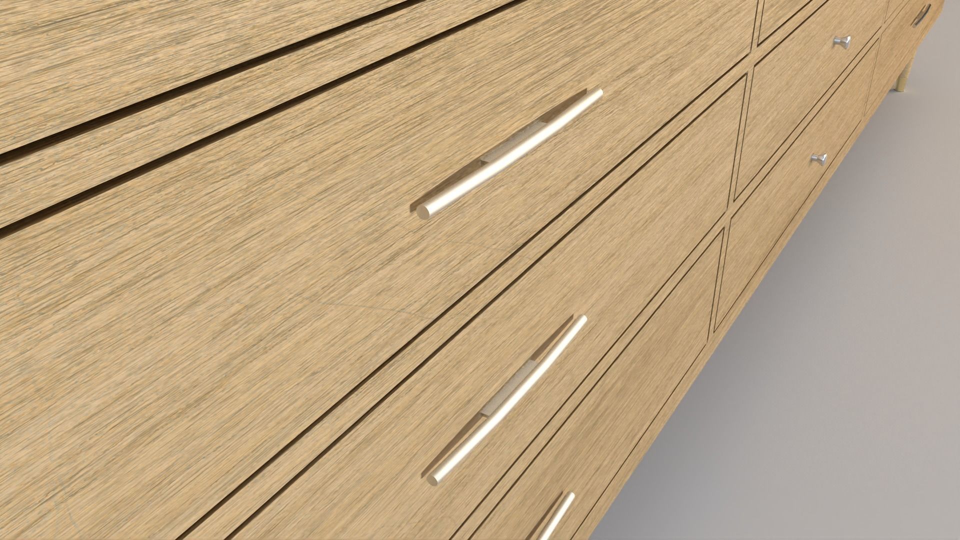 TV Stand Free low-poly 3D model_3