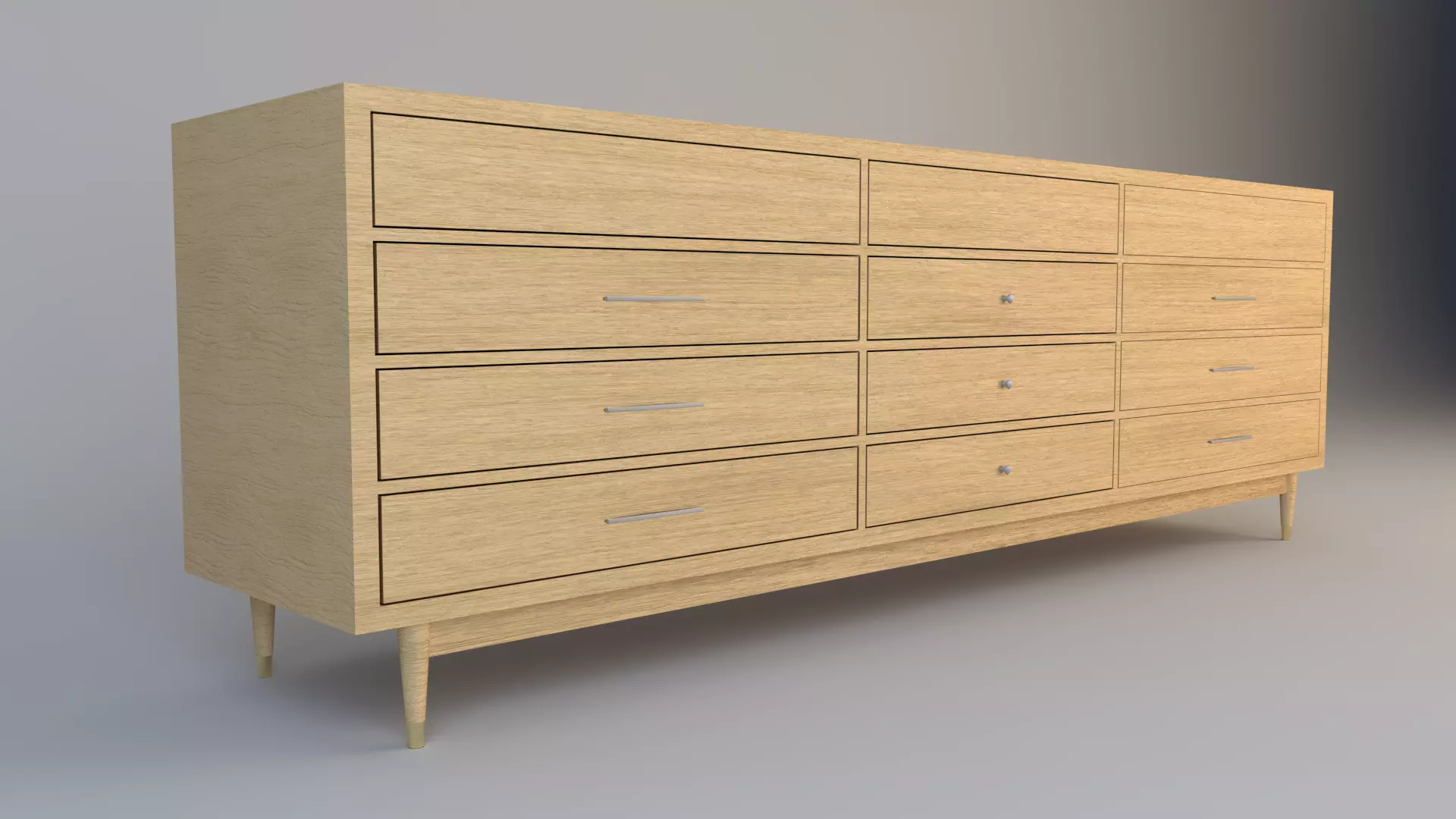 TV Stand Free low-poly 3D model_0