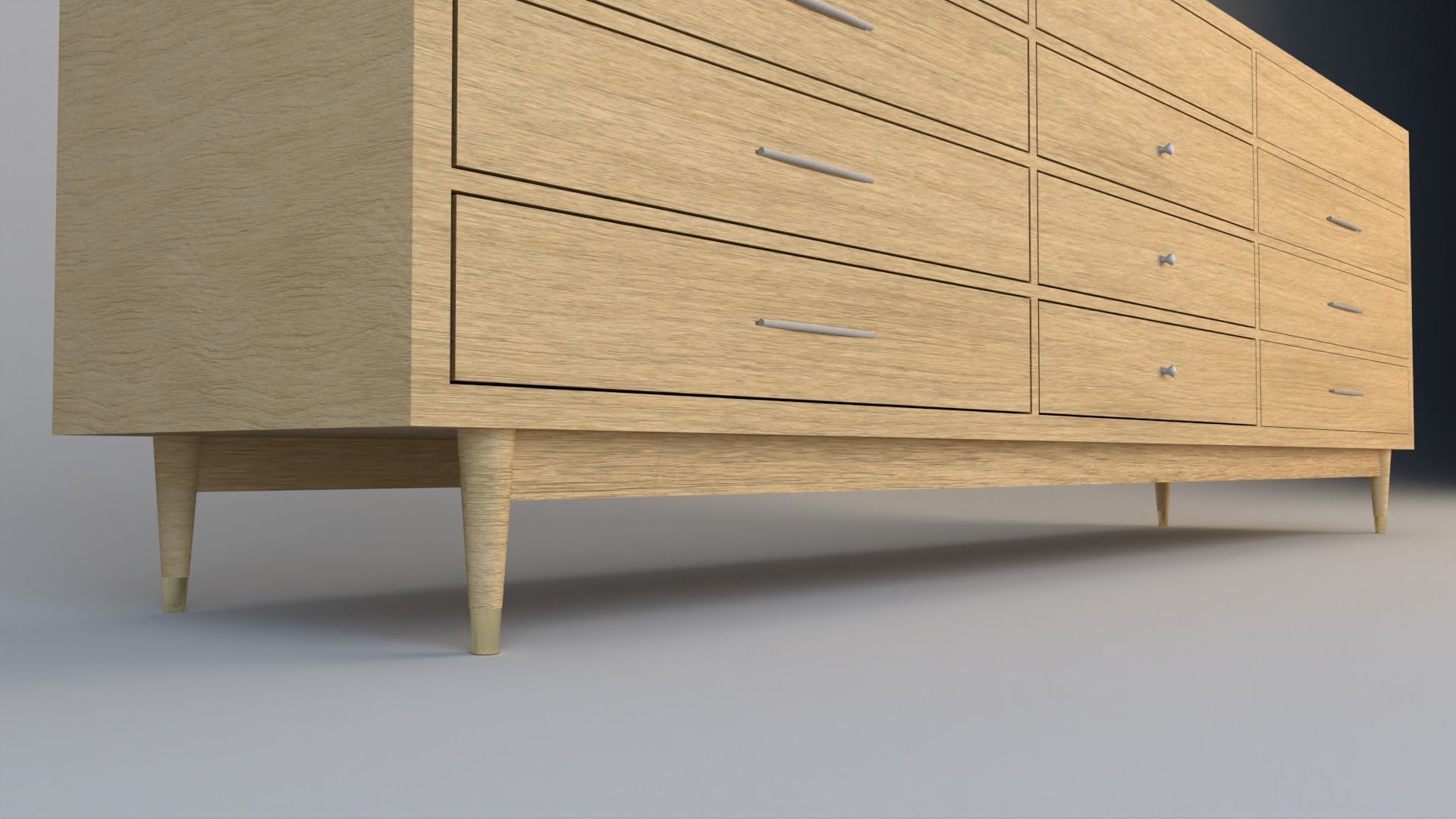 TV Stand Free low-poly 3D model_1