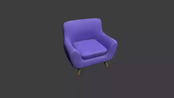 Purple Armchair
