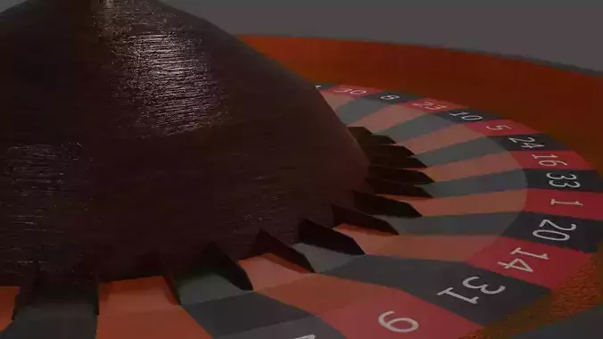 Gold Roulette Table