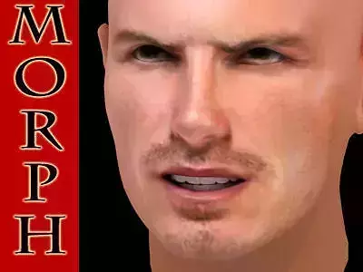 David Beckham acting 3D model David Beckham acting 3D model