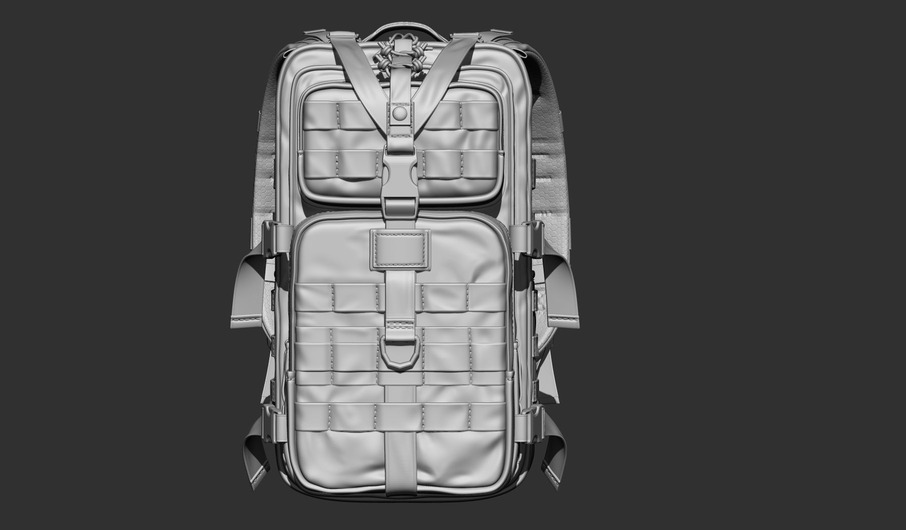 3D RealTime backpack Low-poly 3D model_6