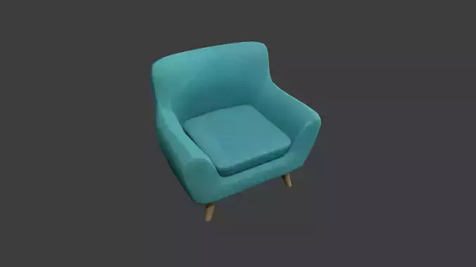 Teal Armchair