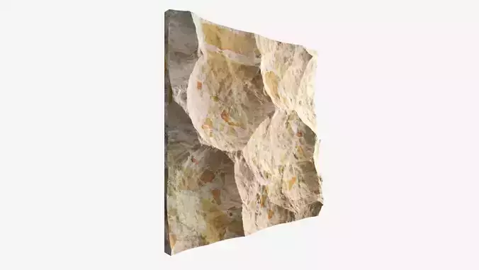 497-RockPanel piece of rock on wall