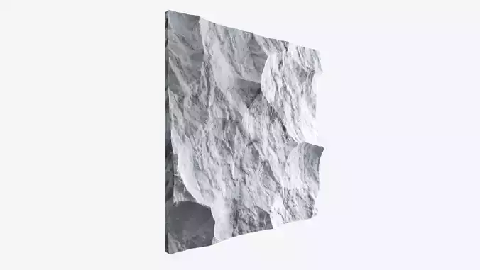 500-RockPanel piece of rock on wall