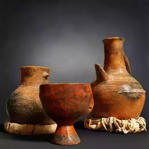 Primitive Tableware African Set