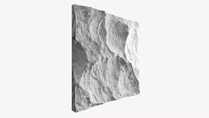 509-RockPanel piece of stone on wall