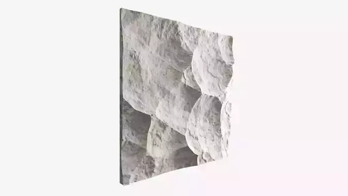 522-RockPanel piece of rock on wall