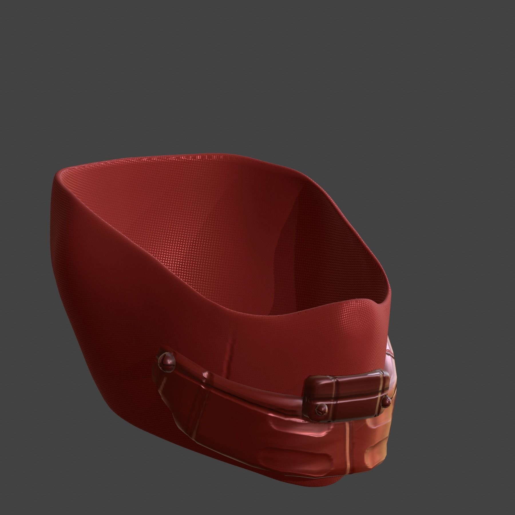 Gas mask helmet 3d model scifi Low-poly Low-poly 3D model_7