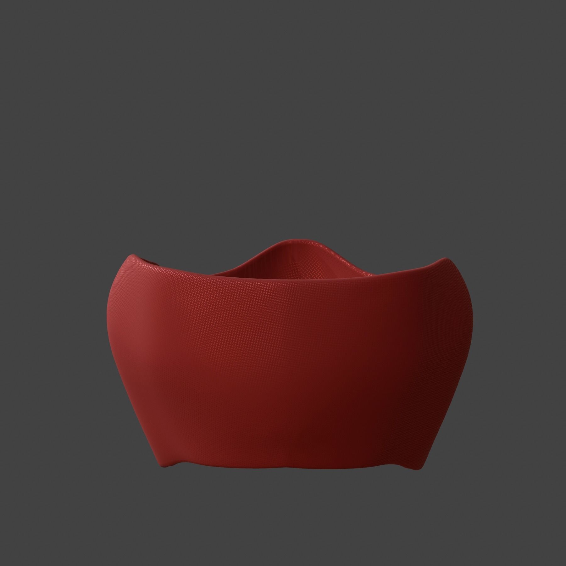 Gas mask helmet 3d model scifi Low-poly Low-poly 3D model_6