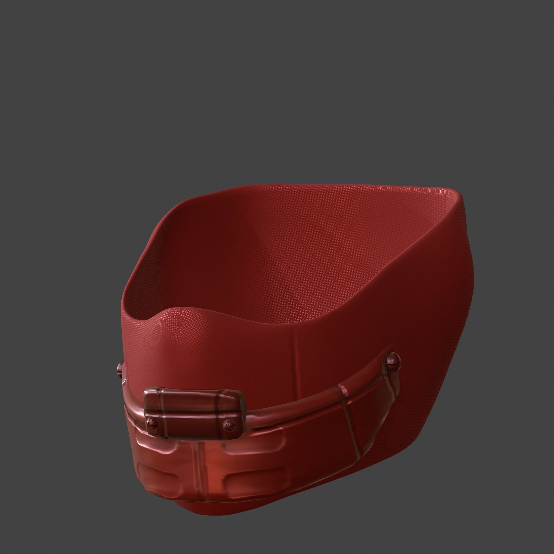 Gas mask helmet 3d model scifi Low-poly Low-poly 3D model_2