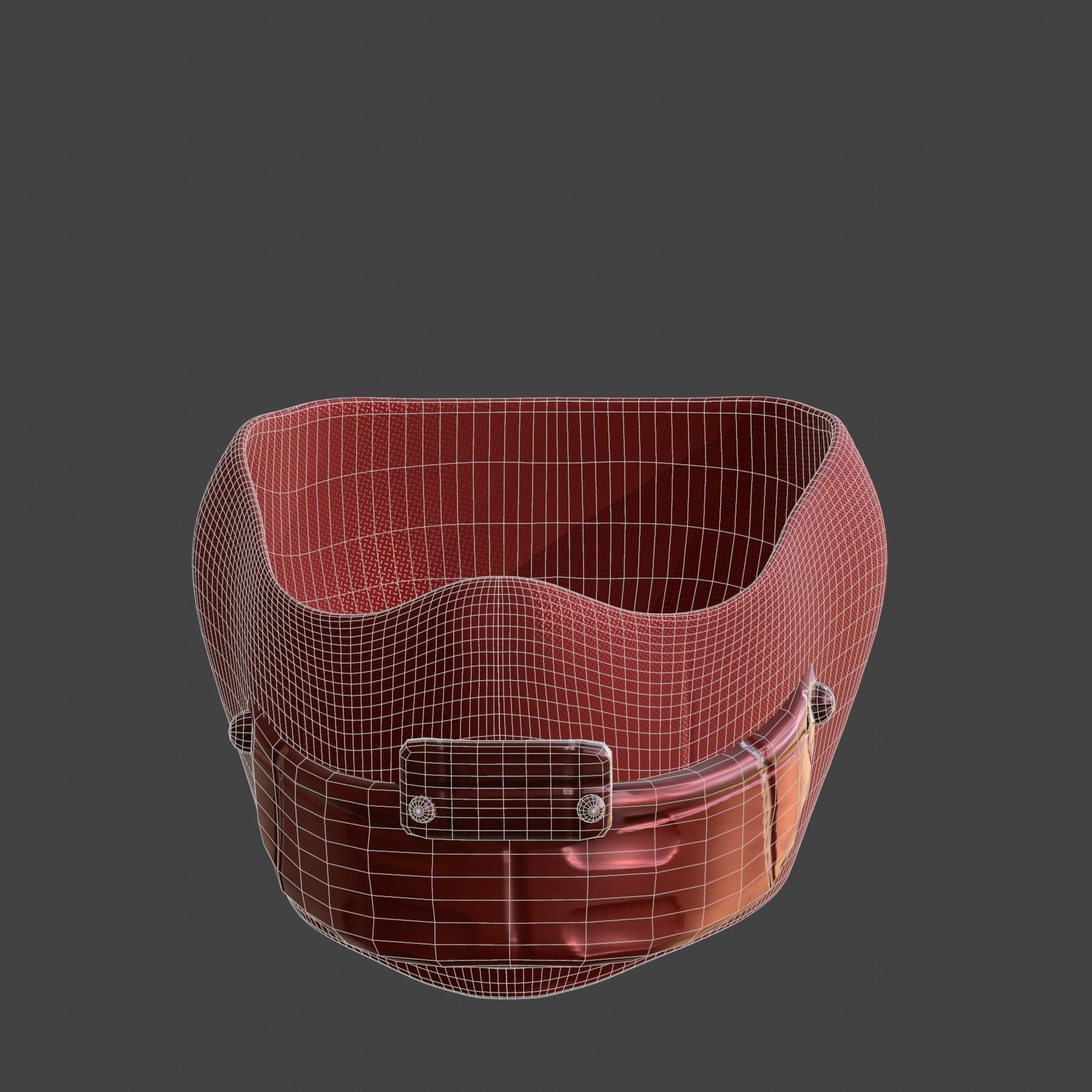 Gas mask helmet 3d model scifi Low-poly Low-poly 3D model_4