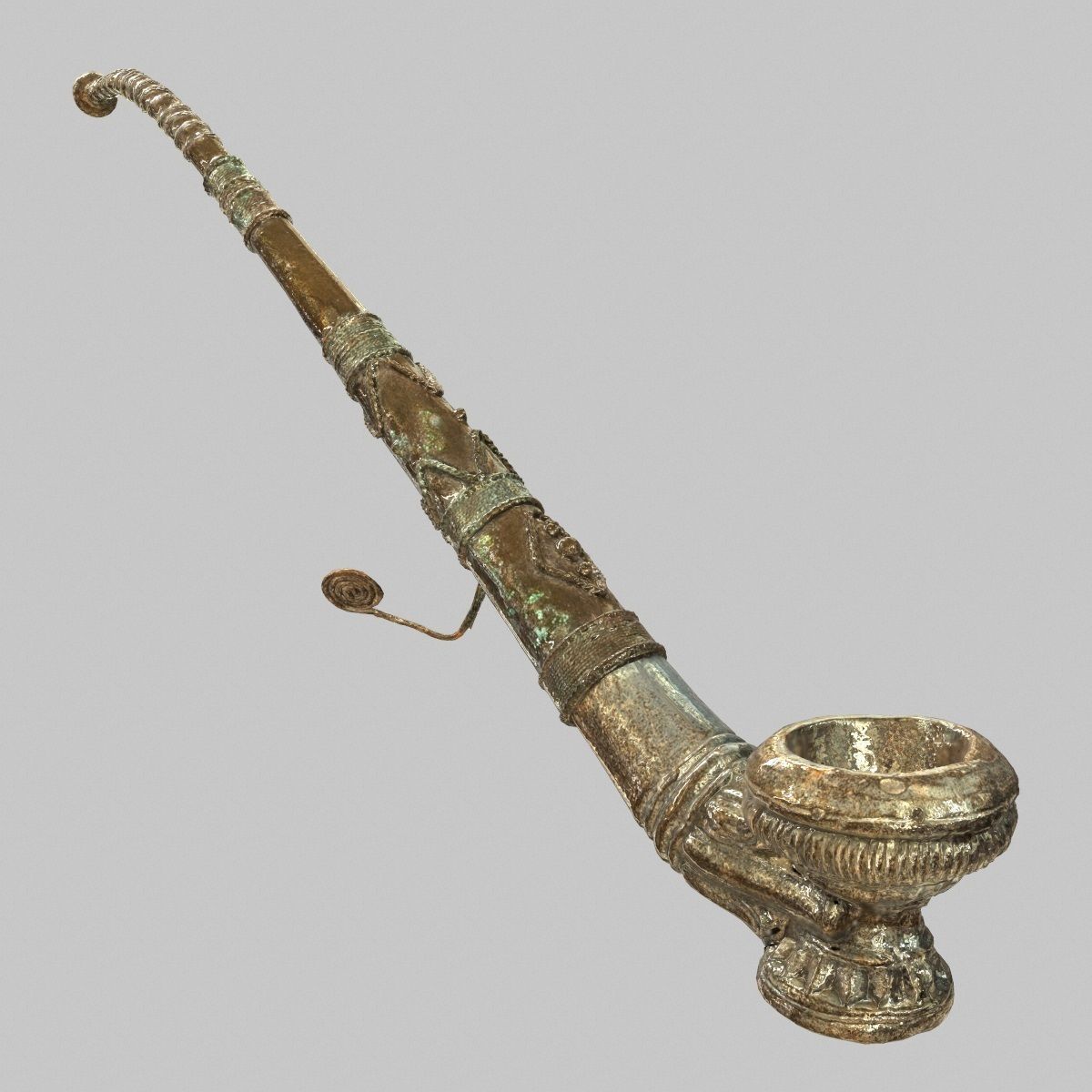 Metal Pipe Decorative 3D Model Game ready