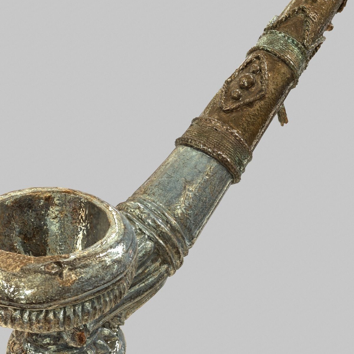 Metal Pipe Decorative 3D Model Game ready