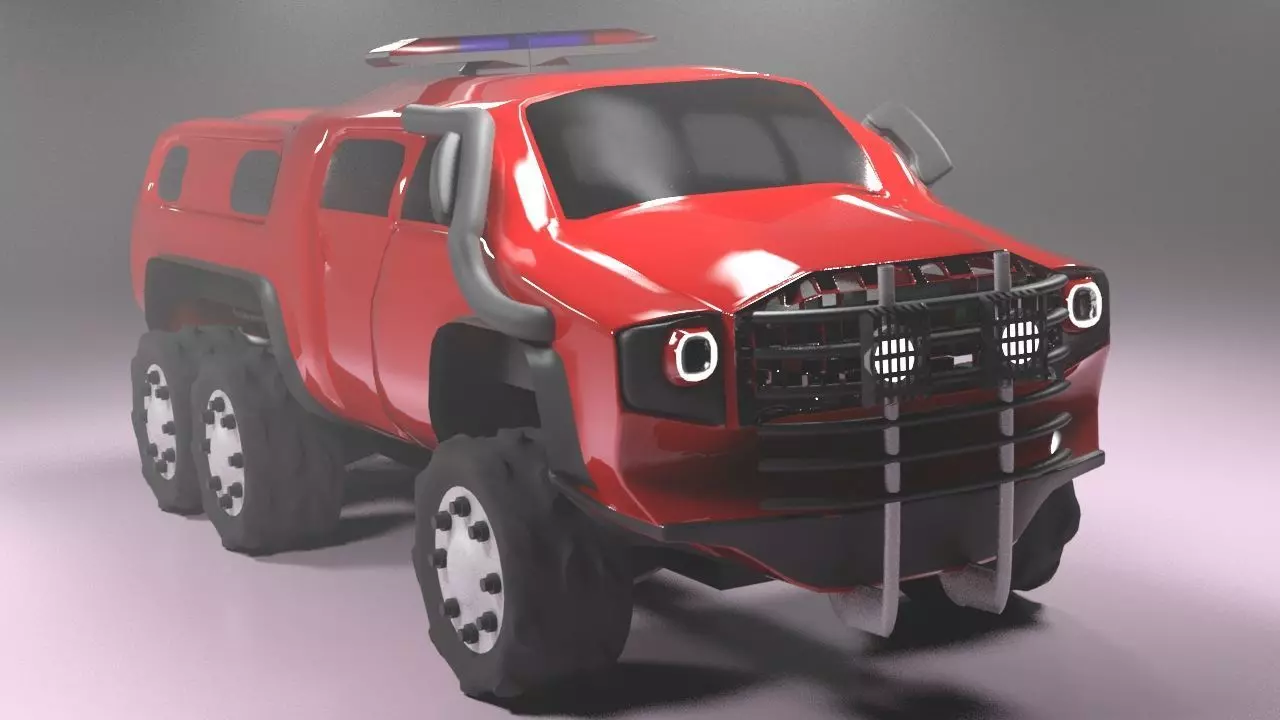 dimber car Low-poly 3D model