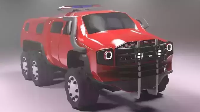 dimber car Low-poly 3D model