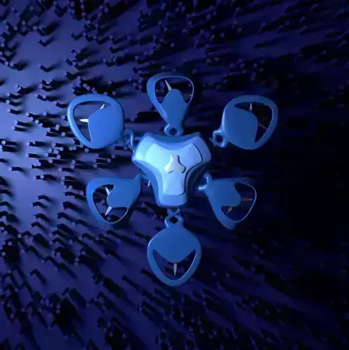 Hexagon Blu Drone Free 3D model
