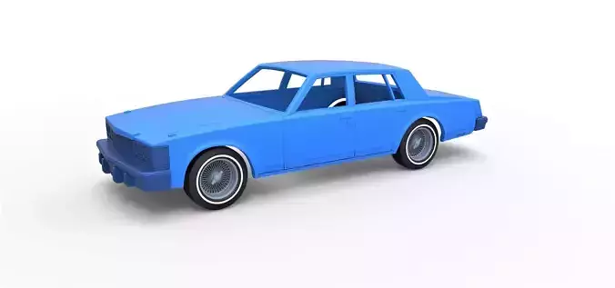 Shell Cadillac Seville 1979 4 doors Scale 1 to 25 3D print model