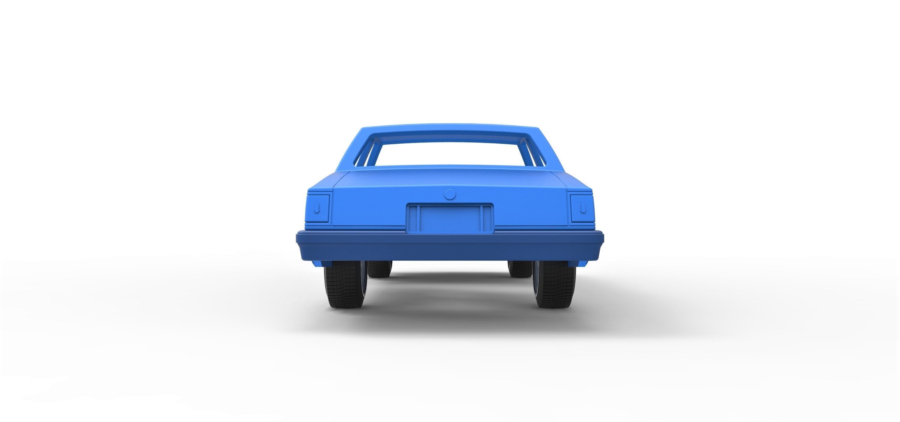 Shell Cadillac Seville 1979 4 doors Scale 1 to 25 3D print model_12