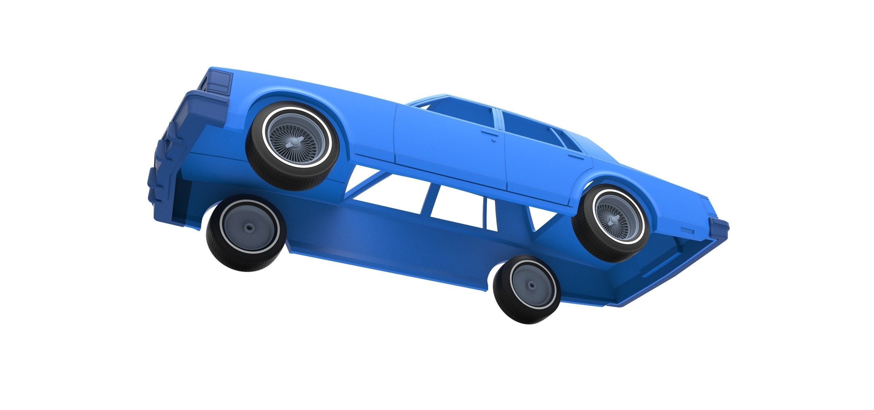 Shell Cadillac Seville 1979 4 doors Scale 1 to 25 3D print model_1