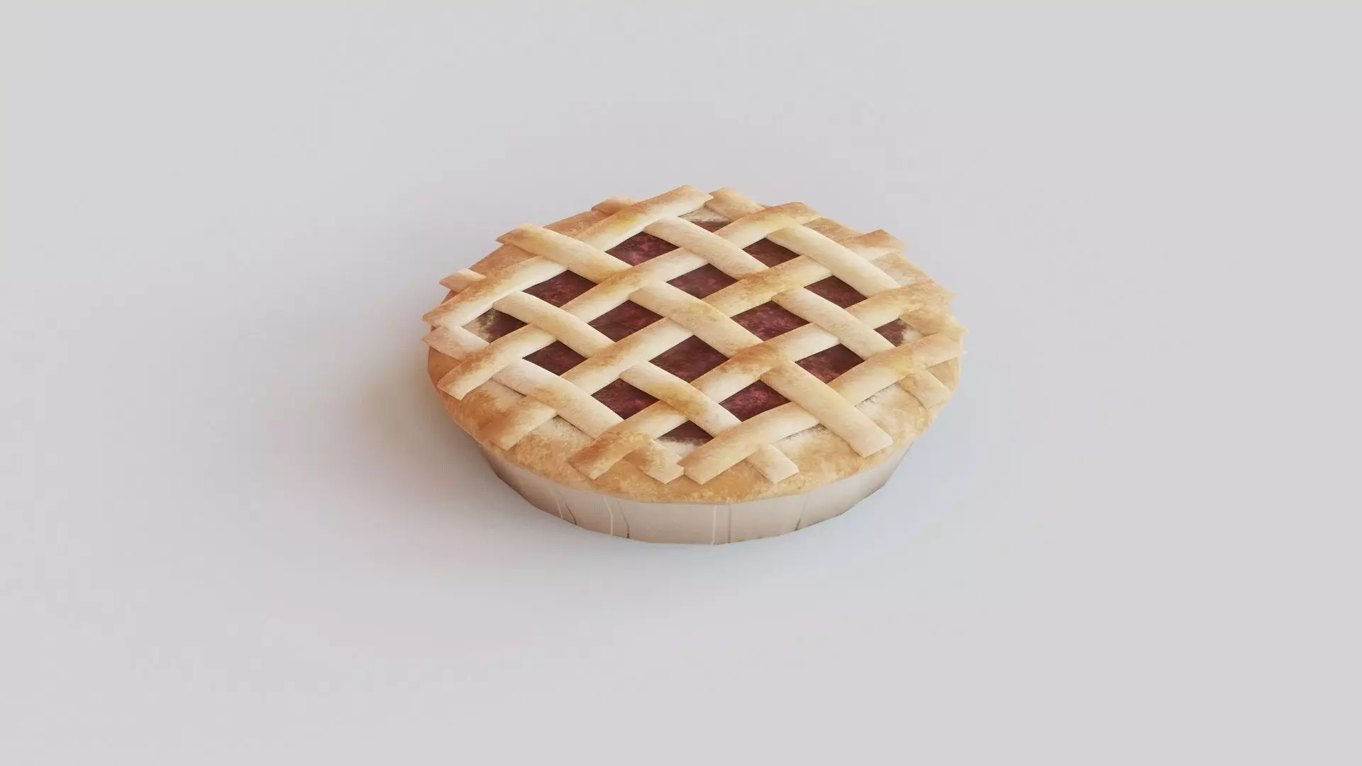 Berry Pie G48 Low-poly 3D model