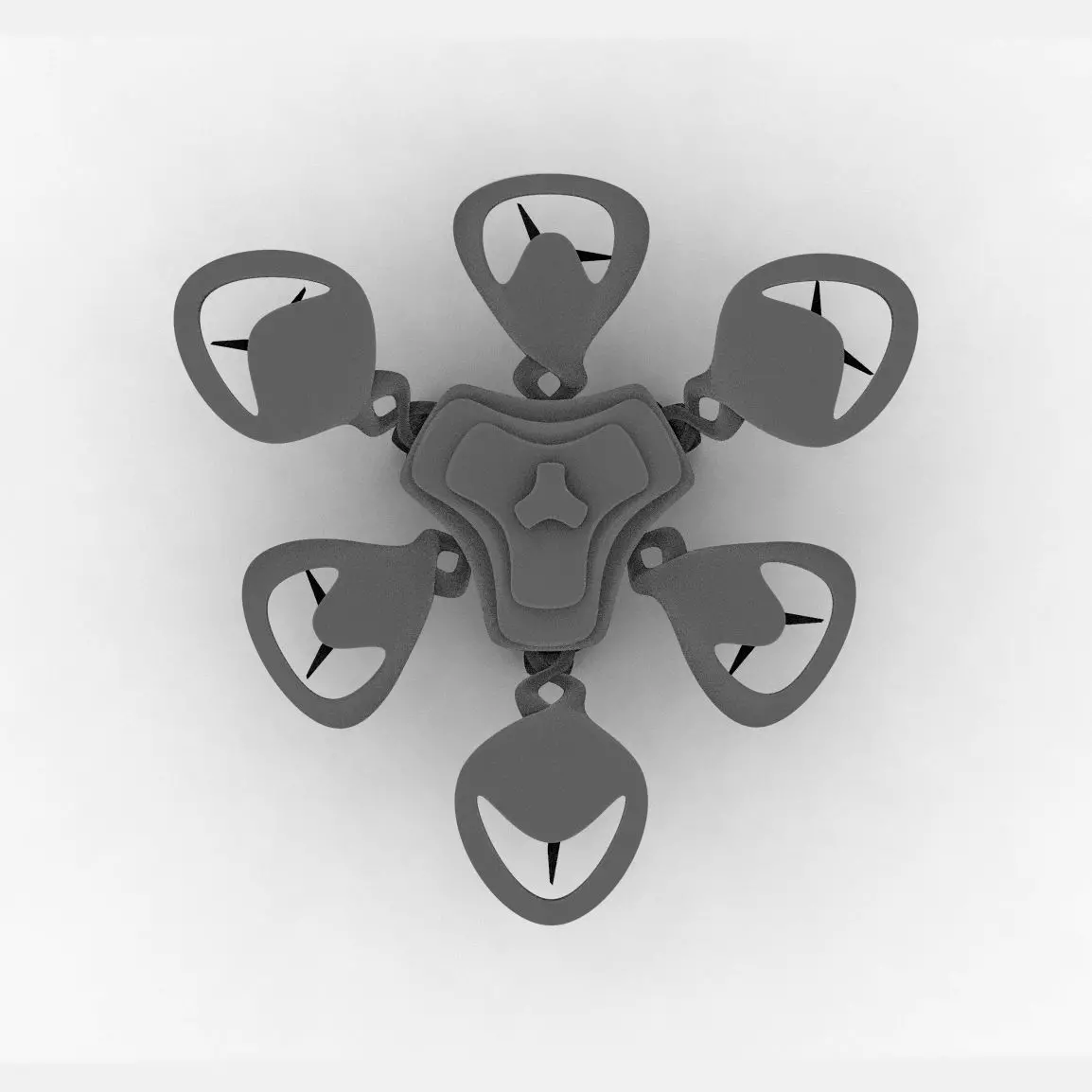 Hexagon Drone Free 3D model_0