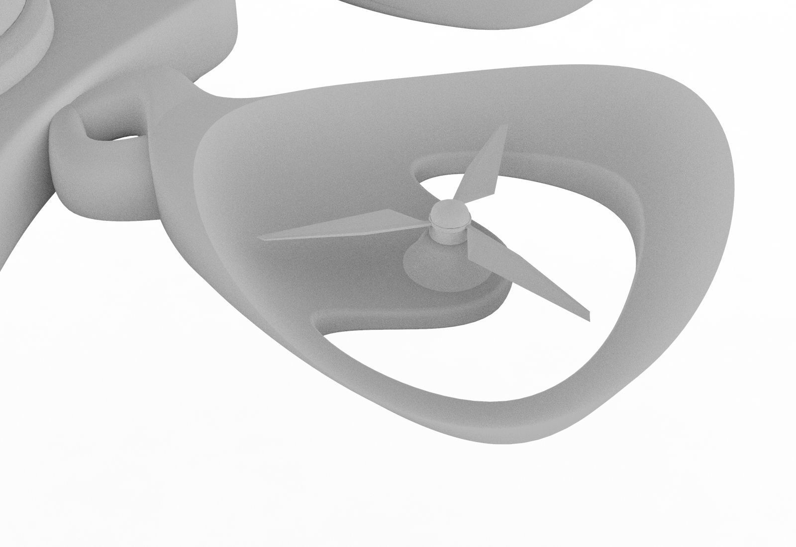 Hexagon Drone Free 3D model_8