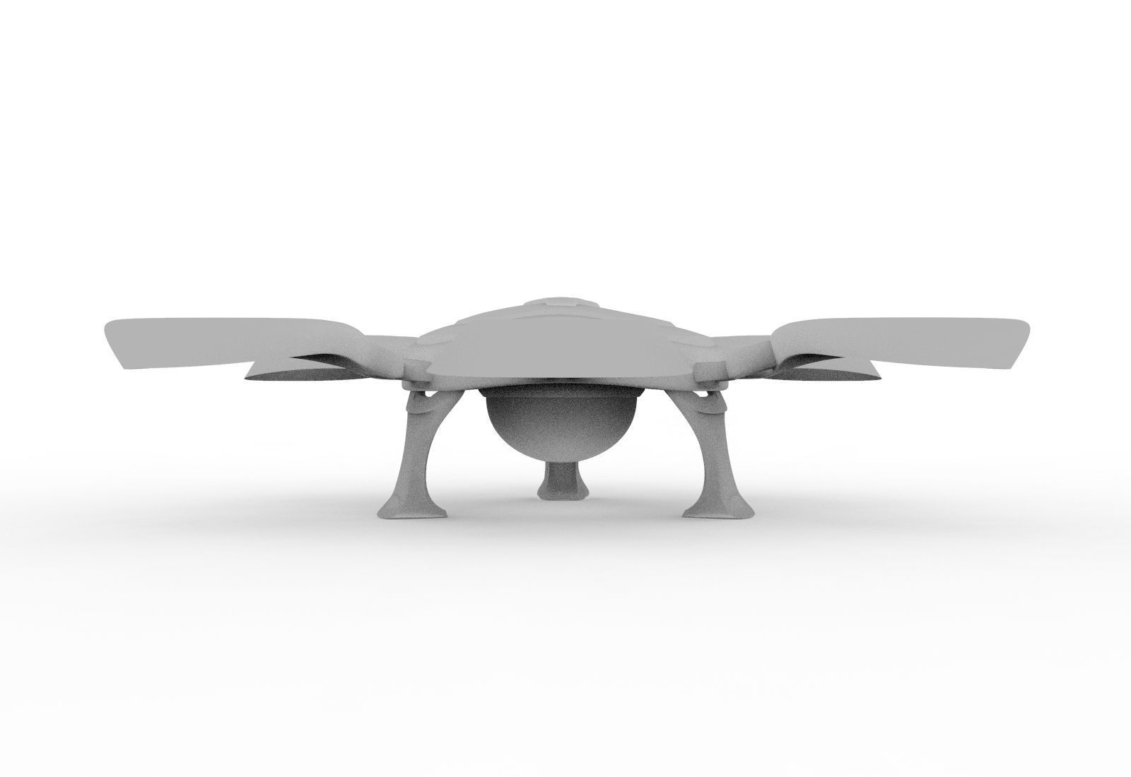 Hexagon Drone Free 3D model_3