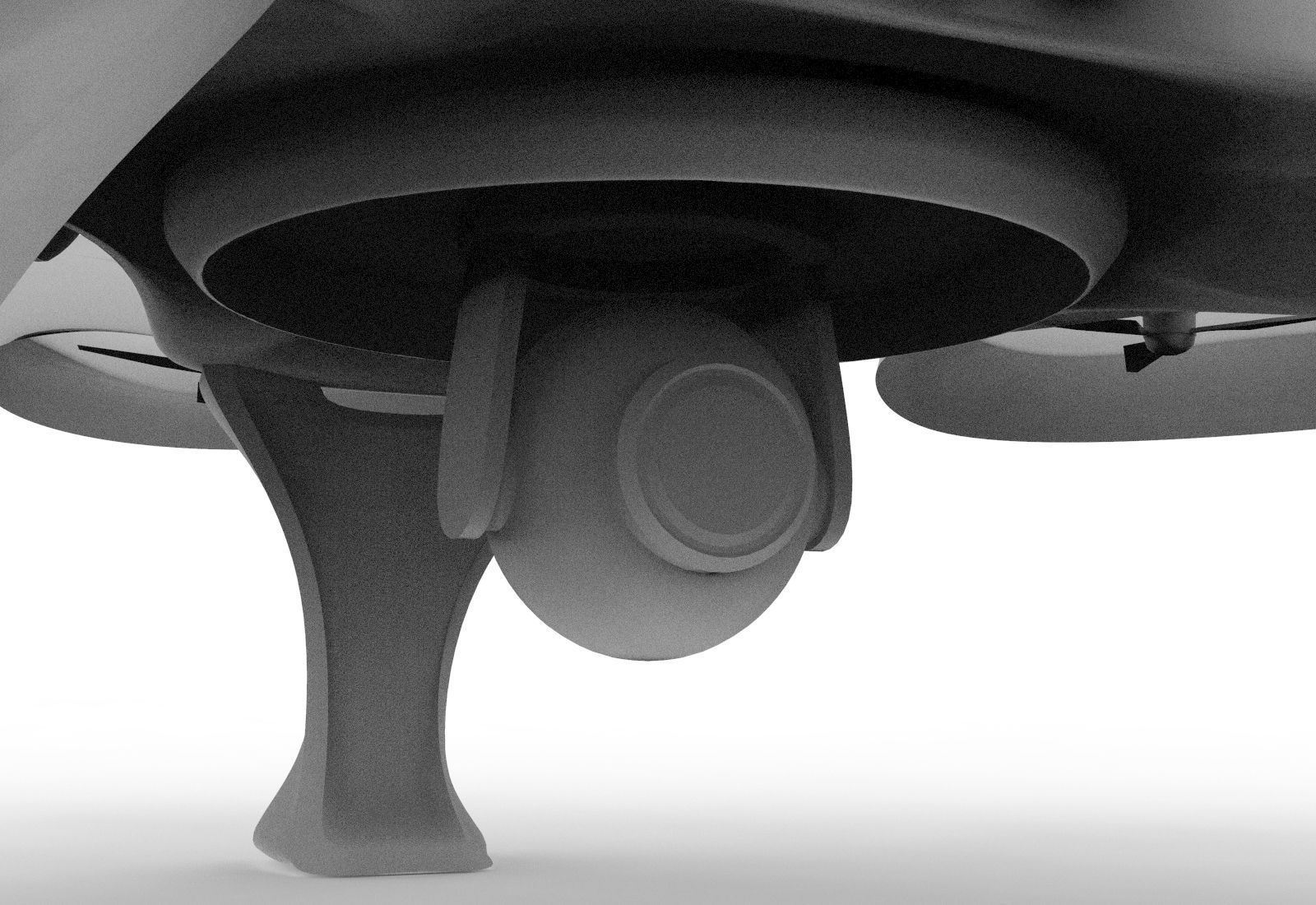 Hexagon Drone Free 3D model_6