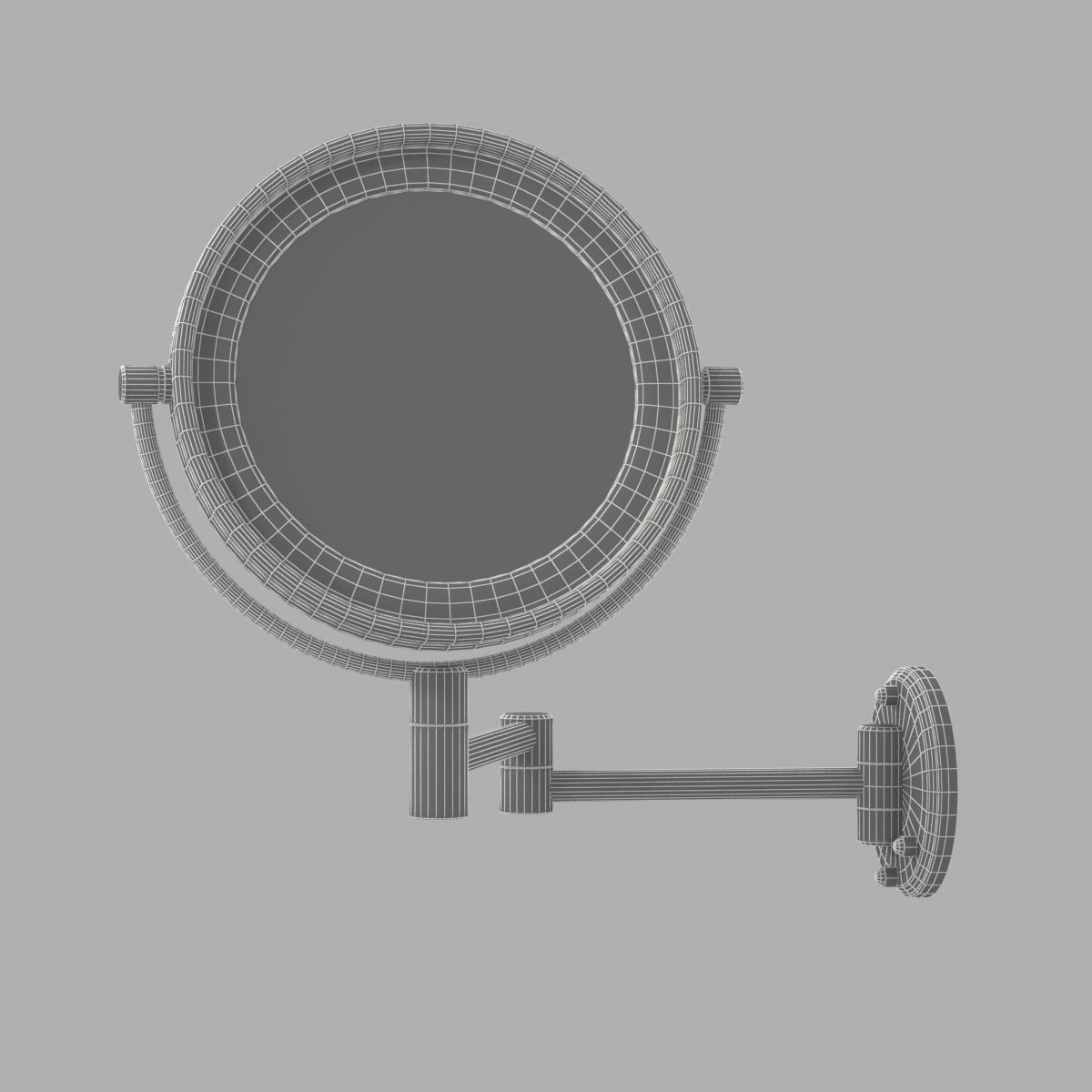 Jerdon led lighted wall mounted mirror 3D model_6