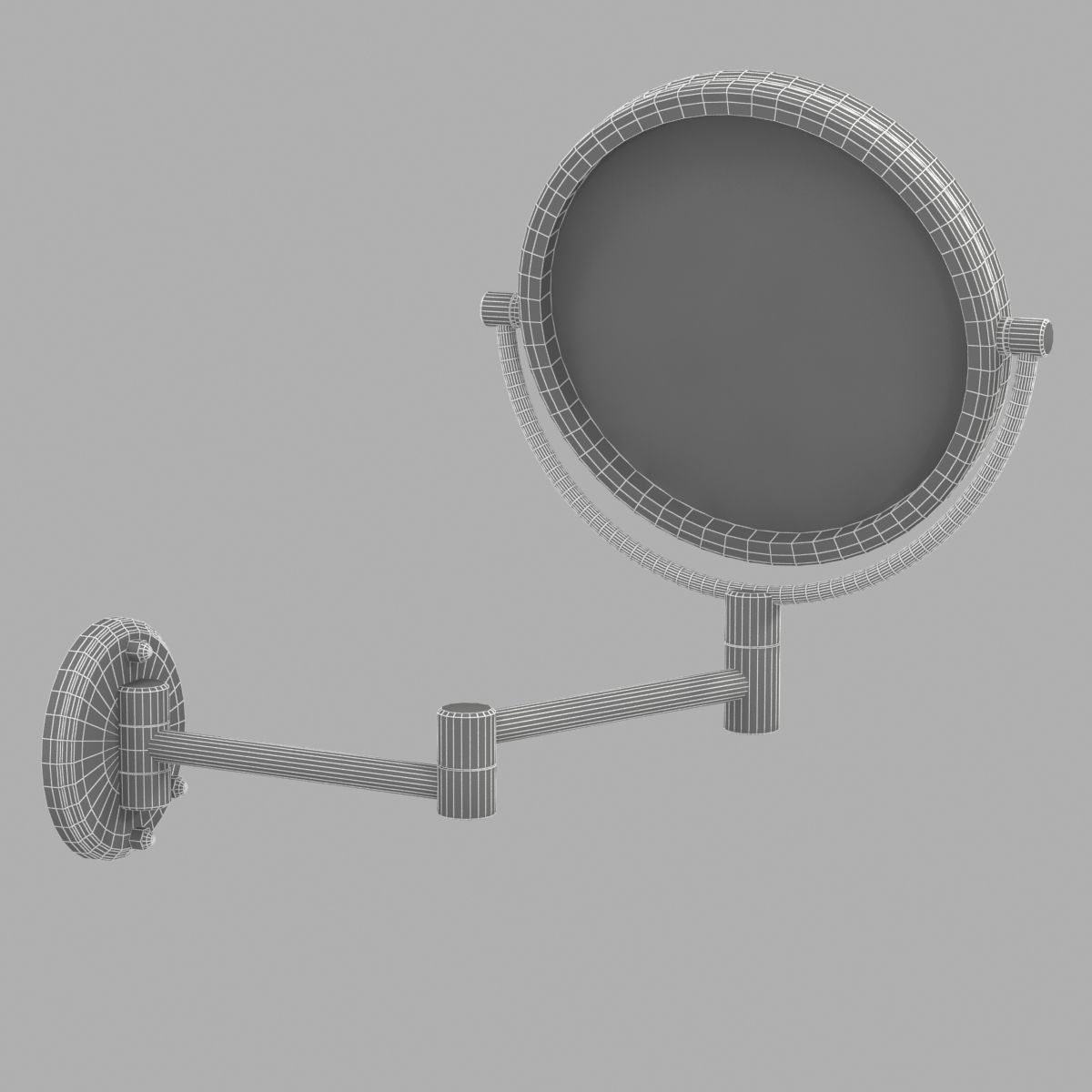 Jerdon led lighted wall mounted mirror 3D model_7