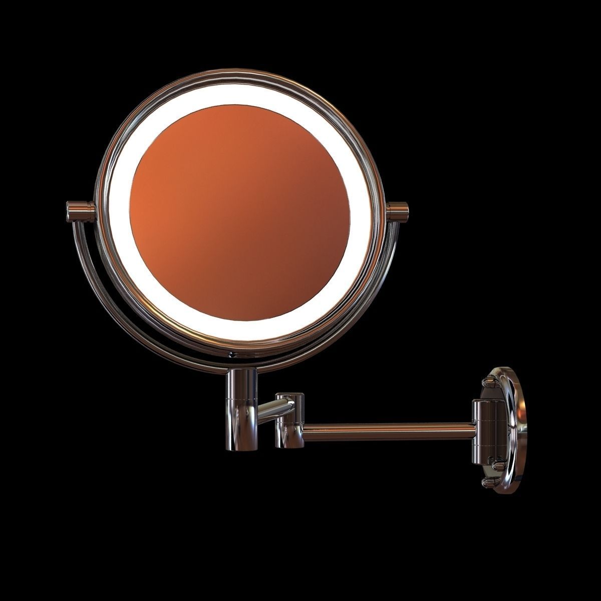 Jerdon led lighted wall mounted mirror 3D model_4