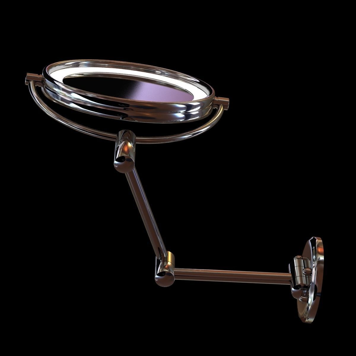 Jerdon led lighted wall mounted mirror 3D model_3