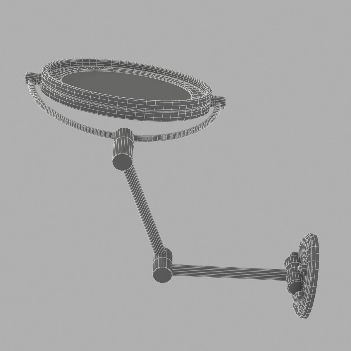 Jerdon led lighted wall mounted mirror 3D model_5