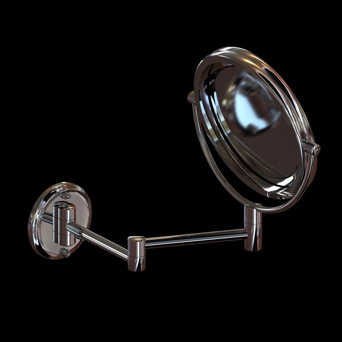 Jerdon led lighted wall mounted mirror 3D model_1