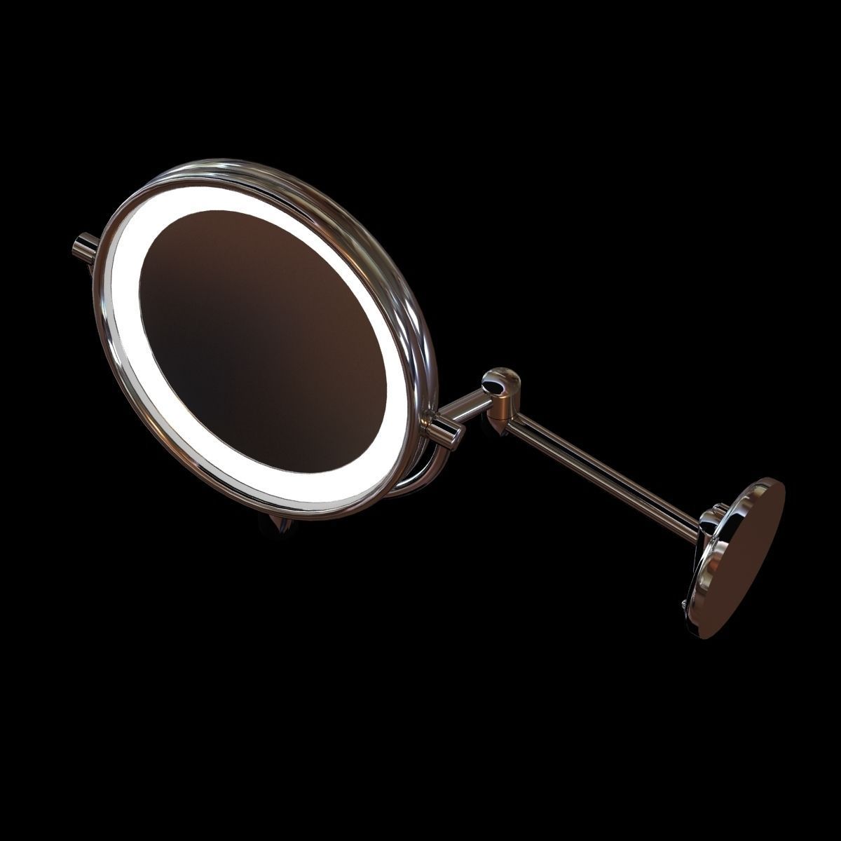 Jerdon led lighted wall mounted mirror 3D model_2