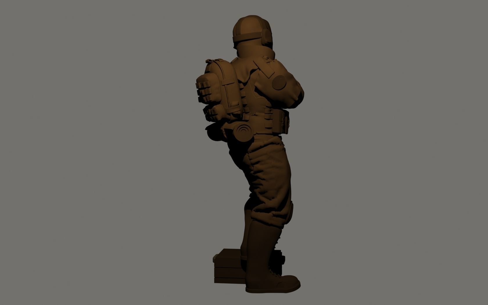 Breacher Soldier 28mm scale 3D print model 3D print model 3D print model_4