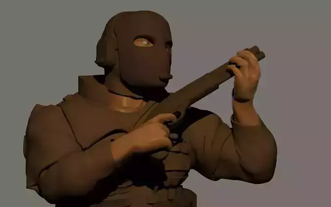 Breacher Soldier 28mm scale 3D print model 3D print model 3D print model