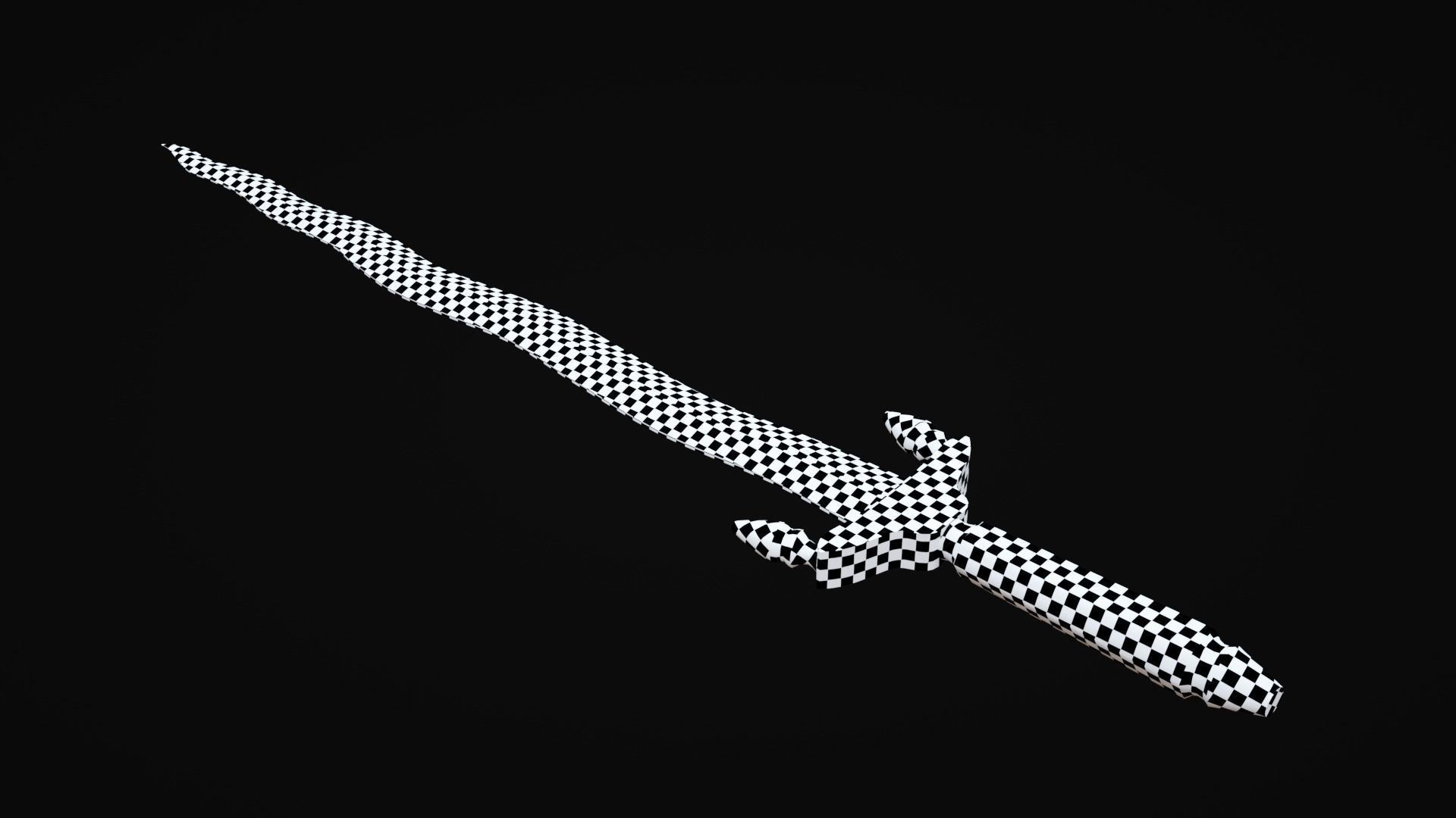 Byzantine Battle Sword Low-poly 3D model_2