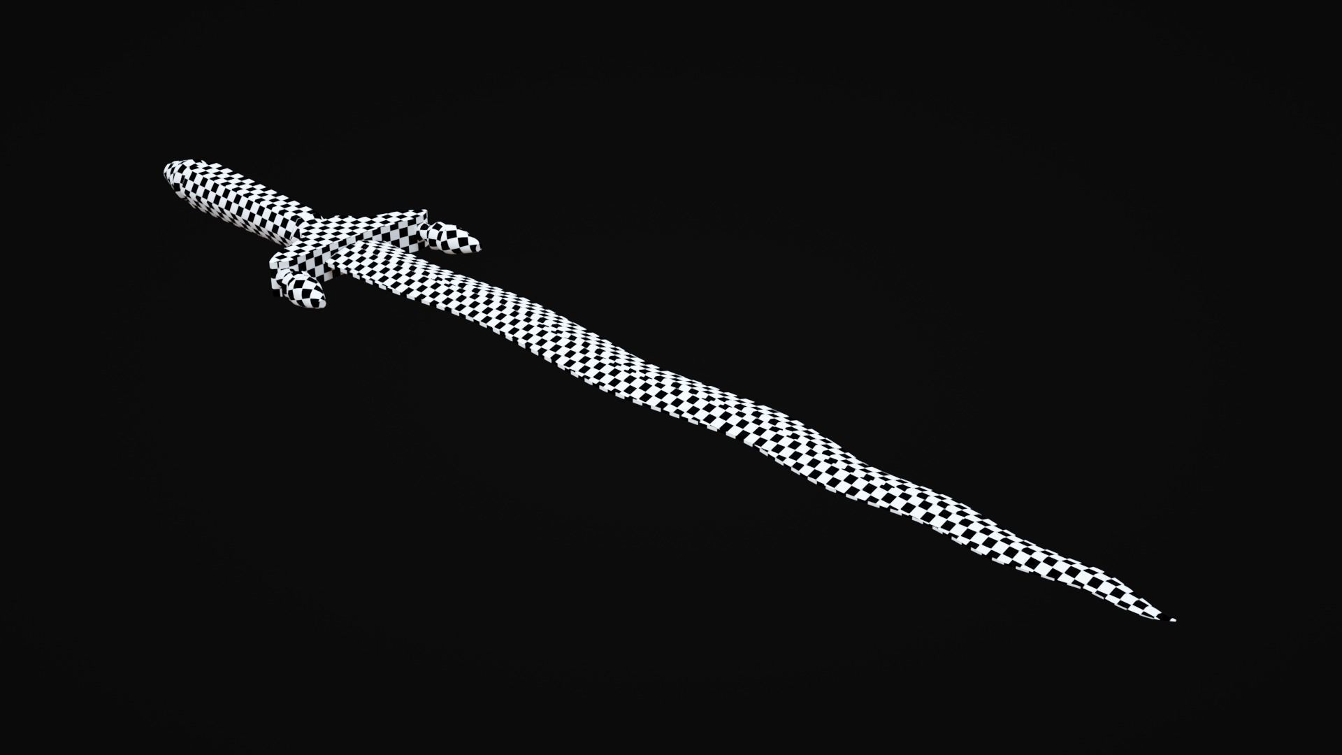 Byzantine Battle Sword Low-poly 3D model_8