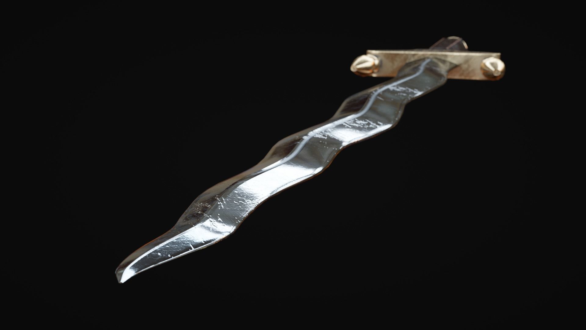 Byzantine Battle Sword Low-poly 3D model_12
