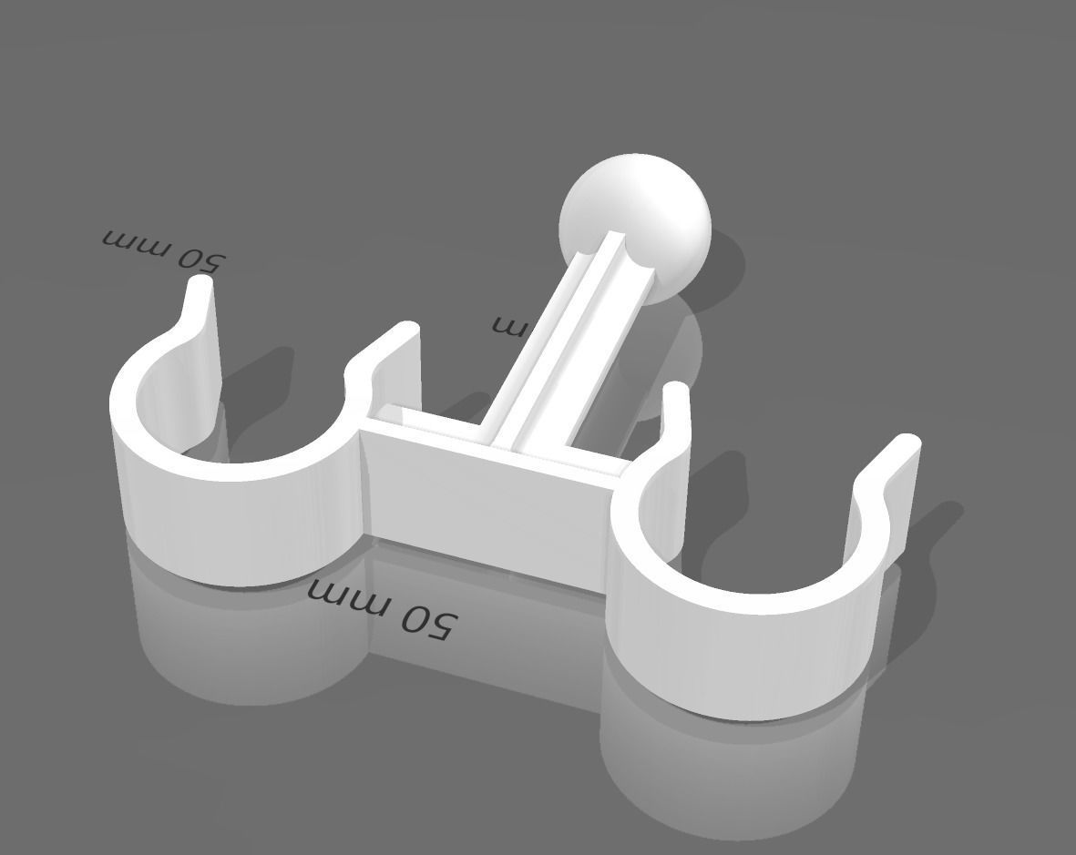 Ventilator circuit support for 3D print 3D print model_2