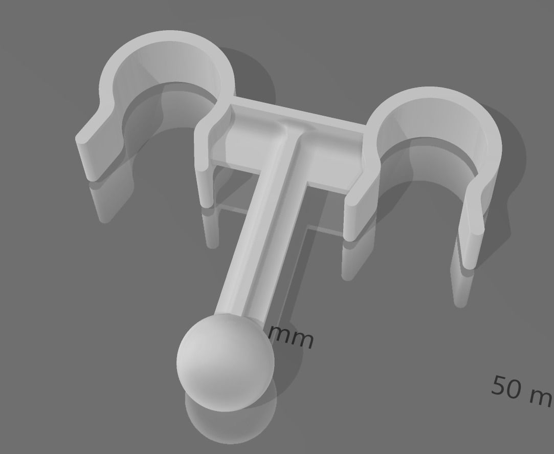 Ventilator circuit support for 3D print 3D print model_1