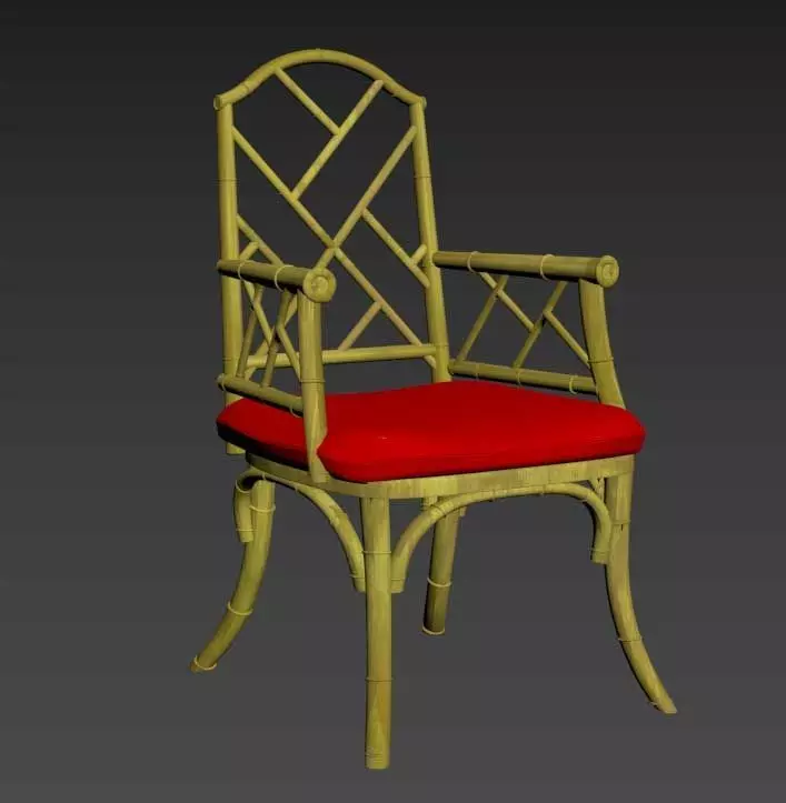 bamboo chair Free 3D model