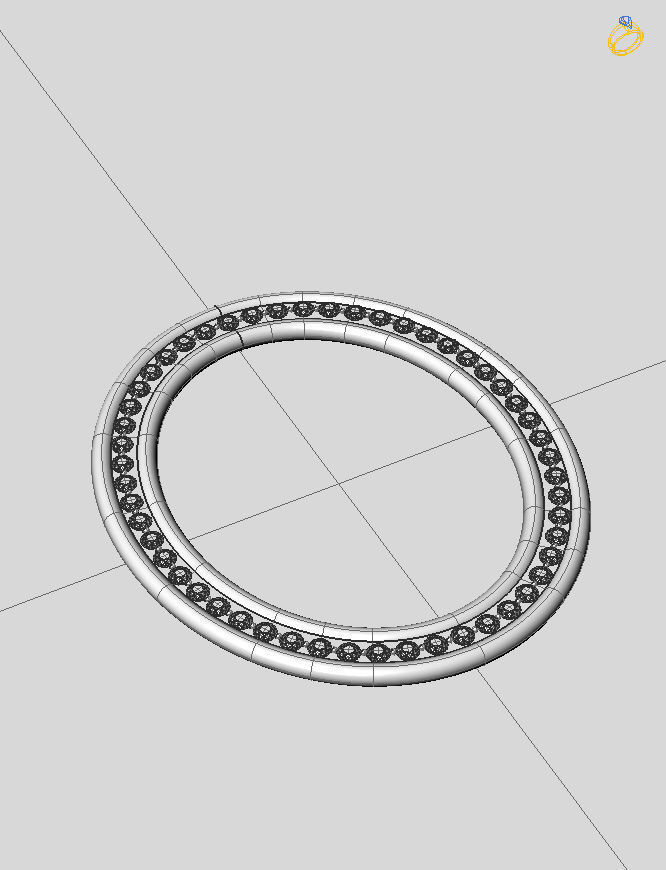 Cameo Brooche 02 3D print model_4