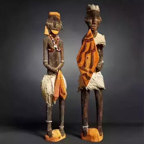 Primitive Sculpture Couple