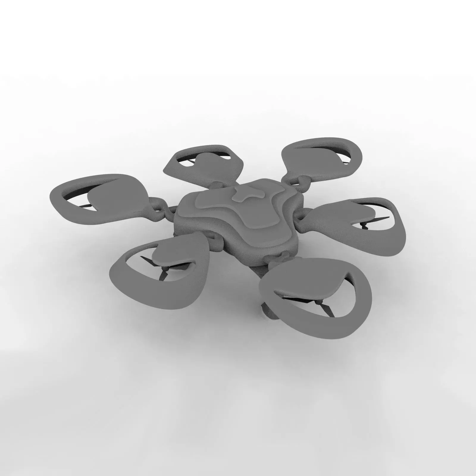 Hexagon Mesh Drone Free 3D model_0