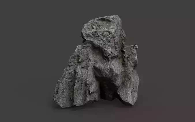 Cliff Rock 4-7 Low-poly 3D model